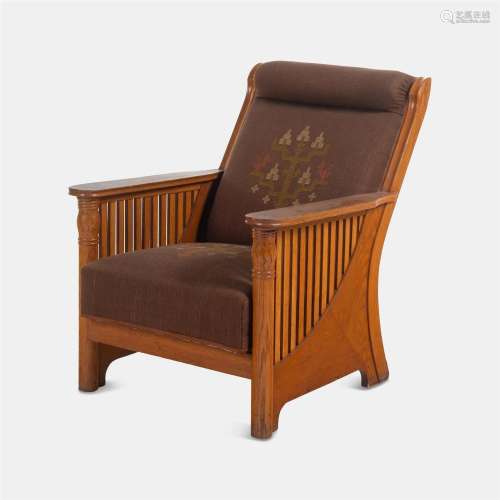 Swedish Early 20th Century Jugendstil Lounge Chair, c. 1900
