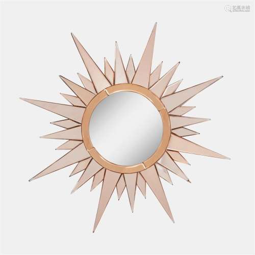 Italian Mid 20th Century Sunburst Mirror