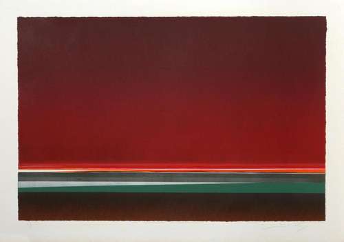 JOHN STRITCH, RED SKY, SCREENPRINT