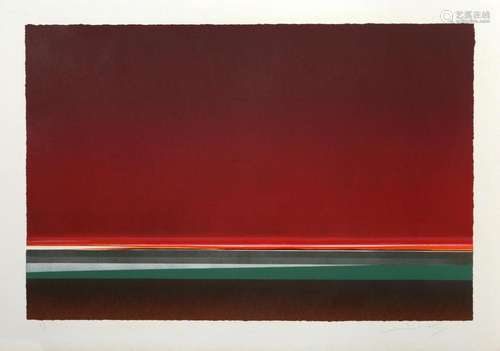 JOHN STRITCH, RED SKY, SCREENPRINT