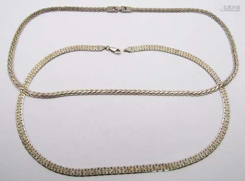 2-STERLING NECKLACE/CHAINS DIFF LENGTHS/STYLES