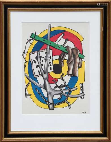 FERNAND LEGER, COMPOSITION, LITHOGRAPH