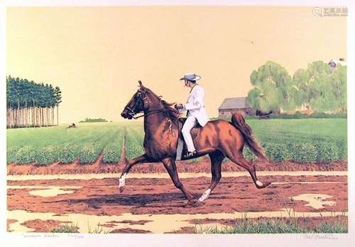 MEL HUNTER, TENNESSEE WALKER, LITHOGRAPH