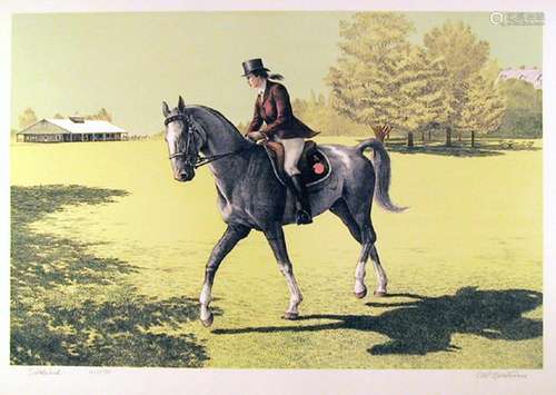 MEL HUNTER, SADDLEBRED, LITHOGRAPH