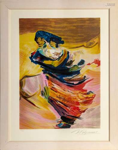 DAVID ALFARO SIQUEIROS, MOTHER AND CHILD, LITHOGRAPH