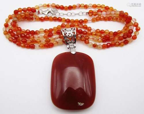 GORGEOUS DOUBLE STRANDED AMBER BEADED