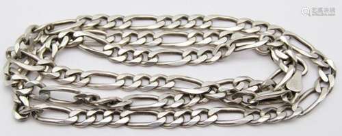 ITALY STERLING MEN'S FIGARO NECKLACE/CHAIN