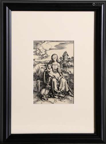 ALBRECHT DURER, LA VIERGE AU SINGE, HELIOGRAVURE