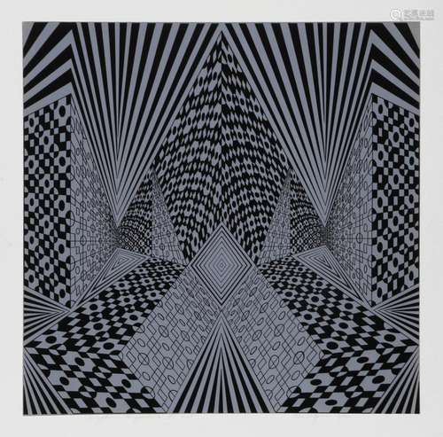 ROY AHLGREN, CONCEPTUAL PERSPECTIVE II, SILKSCREEN