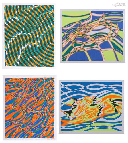 STANLEY WILLIAM HAYTER, THE AQUARIUS SUITE, FOUR SILKSCREENS