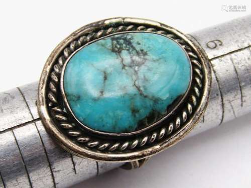 SOUTHWESTERN STERLING SPLIT SHANK RING WITH