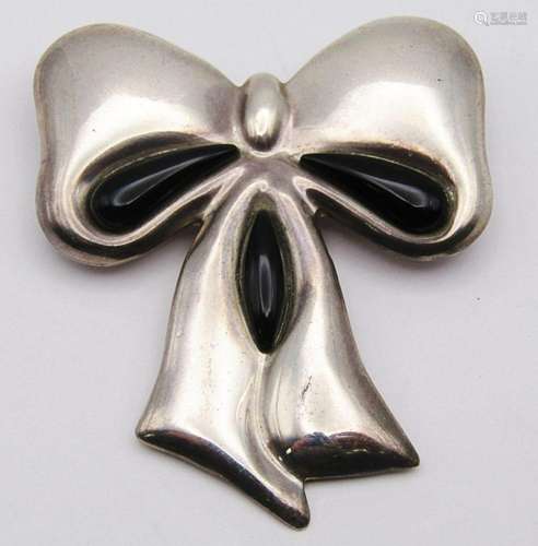 MEXICO STERLING BOW PENDANT/BROOCH WITH