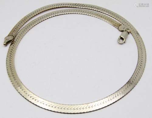 ITALY STERLING HERRINGBONE NECKLACE/CHAIN