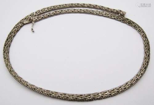 MILOR ITALY STERLING WOVEN STYLE NECKLACE/CHAIN