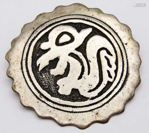 ECUADOR 900 SILVER PENDANT/BROOCH