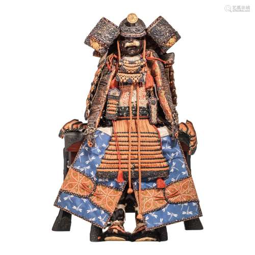 A Japanese miniature do gusoku samurai armour, possibly late...