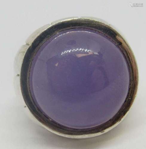 ER THAILAND STERLING FASHION RING WITH PURPLE