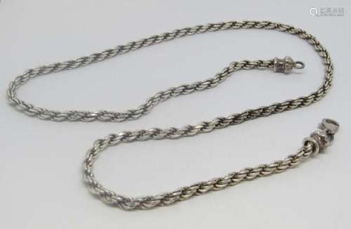 STERLING ROPE STYLE NECKLACE/CHAIN