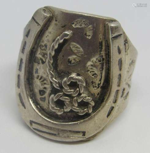 SOUTHWESTERN STERLING HORSE SHOE RING