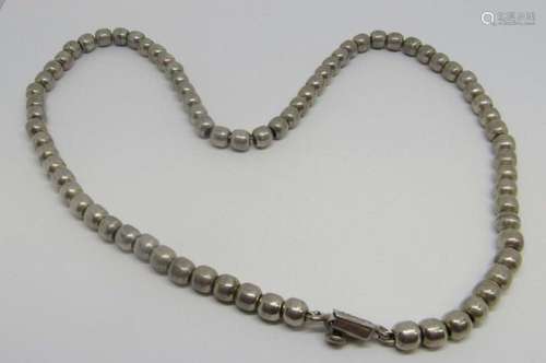 MEXICO STERLING BEADED NECKLACE