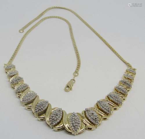 LOOKS NEW! GOLD TONED STERLING NECKLACE