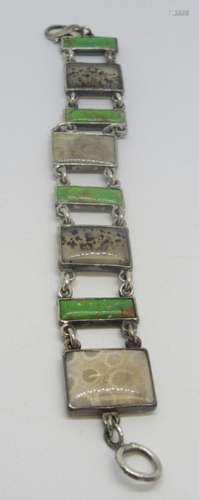 STARBOR STERLING PANEL BRACELET WITH MULTI