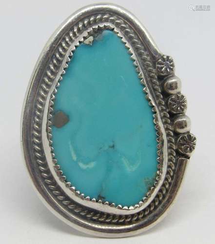 MASSIVE SOUTHWESTERN STERLING RING