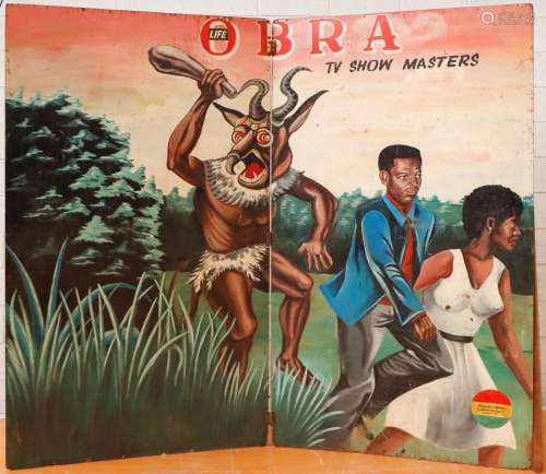 Large African Obra TV Showmasters 2-Panel Advertisement, Tog...
