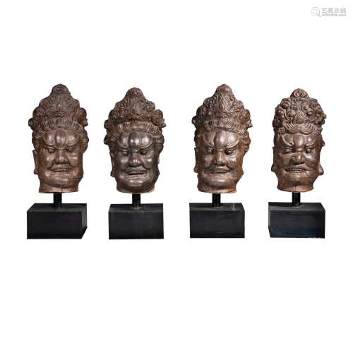 A complete series of four monumental Chinese ancient-style c...