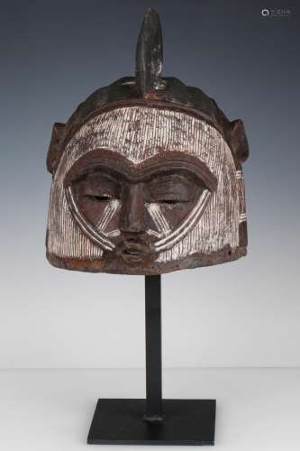 African Ibibio Style Helmet Mask, Nigeria