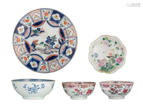 A collection of various Chinese porcelain ware, 18thC and la...