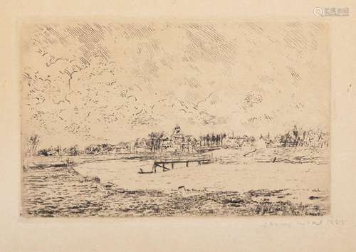 James Ensor (1860-1949), 'Vue de Nieuport' (View of Nieuport...