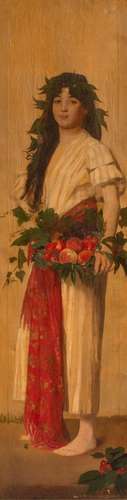 Attributed to Gustave Vanaise (1854-1902), Flora, oil on can...