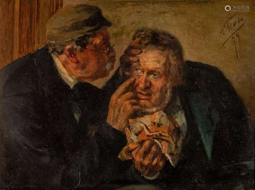 Fernand Herbo (1850-1907), the eye doctor, 1879, oil on pane...