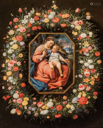 Jan Brueghel the Younger (1601-1678), Madonna with the child...