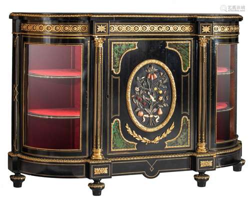 An impressive Neoclassical Napoleon III credenza, decorated ...