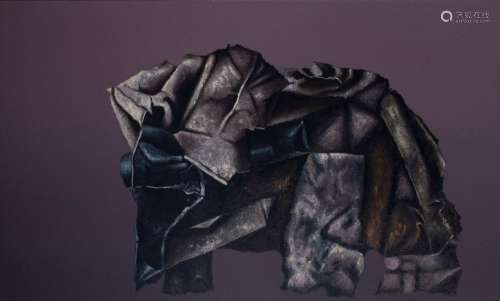Roger Nellens (1937-2021), 'Elephant', 1993, oil on canvas i...