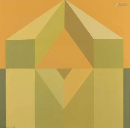 Gilbert Swimberghe (1927-2015), geometric abstraction, 1974,...