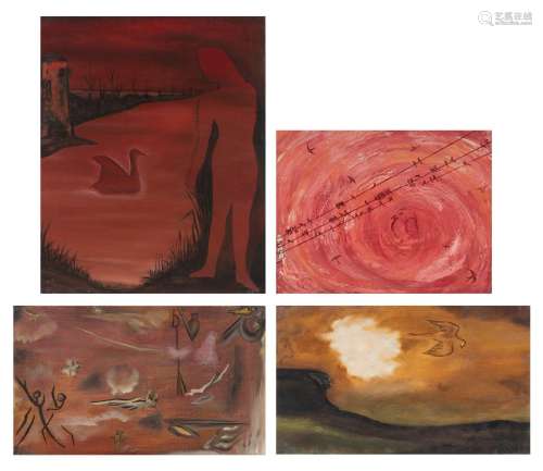 Roger Nellens (1937-2021), four untitled works, 1963 - 1965,...