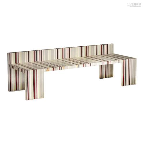 A design 'Ligeti bench' by Robbrecht & Daem, H 55 - W 18...