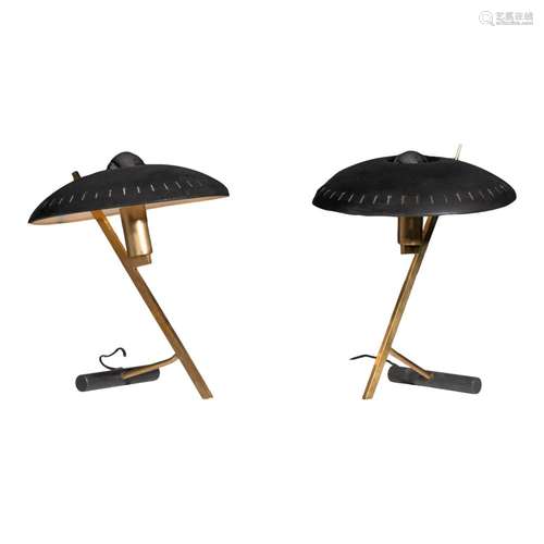 A pair of vintage model Z desk lamps, Louis Kalff for Philip...