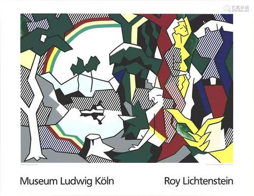 Roy Lichtenstein - Landscape With Figures and Rainbow Lg - 1...