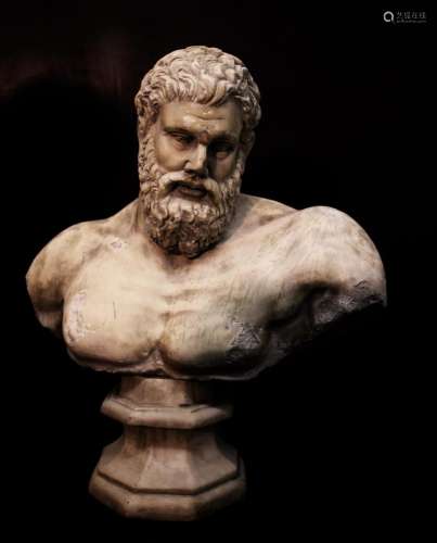 Sculpture, bust of Farnese Hercules