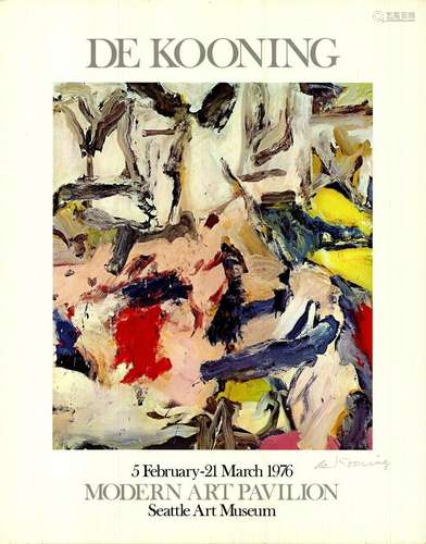 Willem de Kooning - Modern Art Pavilion - 1976 Offset Lithog...