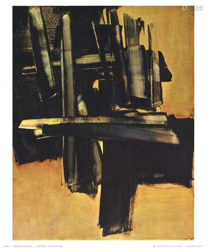 Pierre Soulages - Peinture 16 Juillet (1961) - 1972 Offset L...