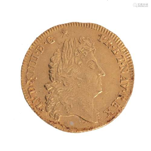 A rare Louis XIV écu gold coin, dated 1690