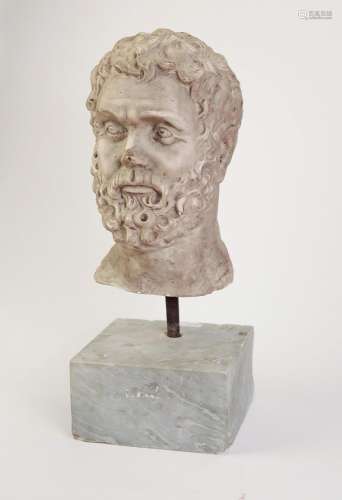 Head of Antoninus Pius. Marble sculpture.