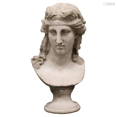 Dionysius marble sculpture, 19th century.