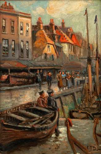 Charles John De Lacy (1856 - ca. 1936), 'The fish market', o...