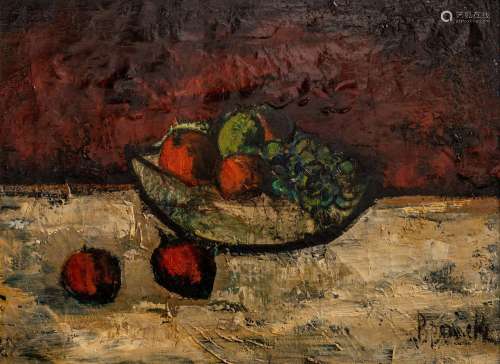 Paul Permeke (1918-1990), still life with fruit, oil on canv...